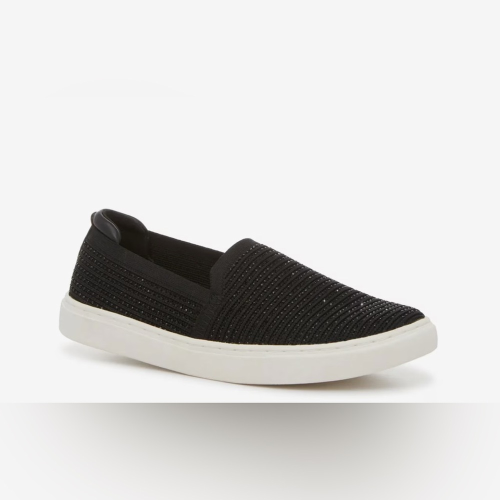 Shoes Sparkle Kelly & Katie Black and White Slip-On Sneakers size 11